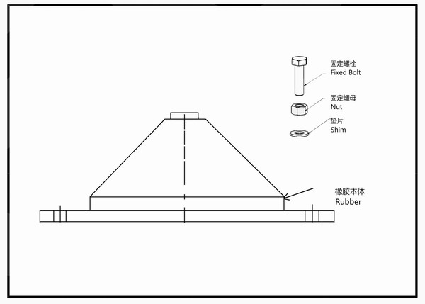 JGD橡膠減振器安裝說明以及圖紙樣冊 JGD橡膠減振器安裝說明以及圖紙樣冊
