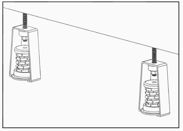 ZTY型彈簧減振器安裝說明/圖紙介紹 ZTY型彈簧減振器安裝說明/圖紙介紹