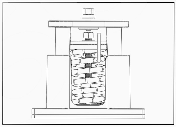 JB型座式彈簧減振器安裝說明/圖紙講解