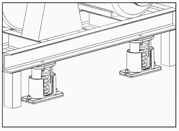 JB型座式彈簧減振器安裝說明/圖紙講解