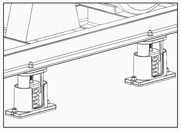 JB型座式彈簧減振器安裝說明/圖紙講解